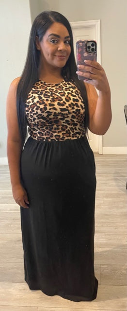 LEOPARD MAXI DRESS