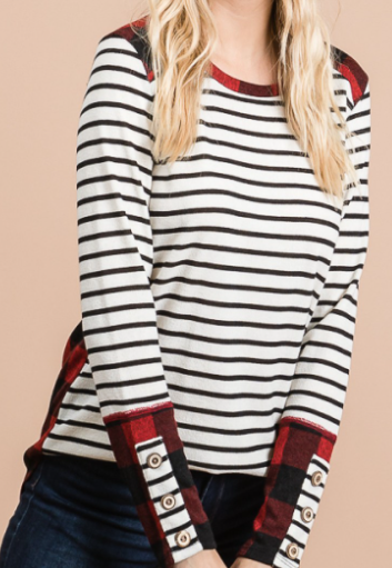 Stripe long sleeve